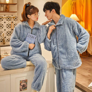 Plush Couple Thickened Suit